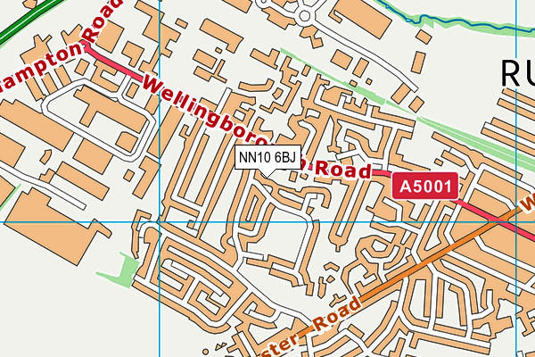 NN10 6BJ map - OS VectorMap District (Ordnance Survey)