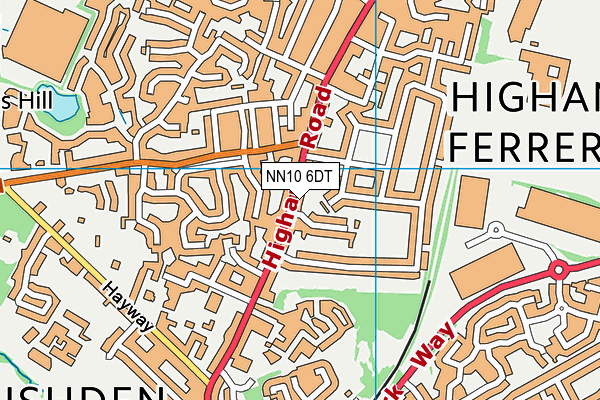 NN10 6DT map - OS VectorMap District (Ordnance Survey)