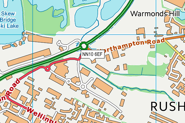NN10 6EF map - OS VectorMap District (Ordnance Survey)