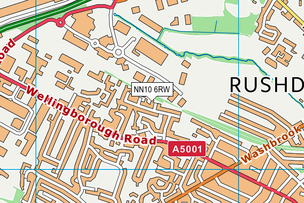 NN10 6RW map - OS VectorMap District (Ordnance Survey)