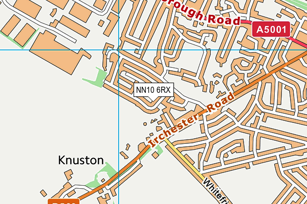 NN10 6RX map - OS VectorMap District (Ordnance Survey)