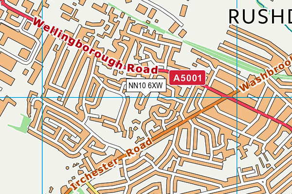 NN10 6XW map - OS VectorMap District (Ordnance Survey)