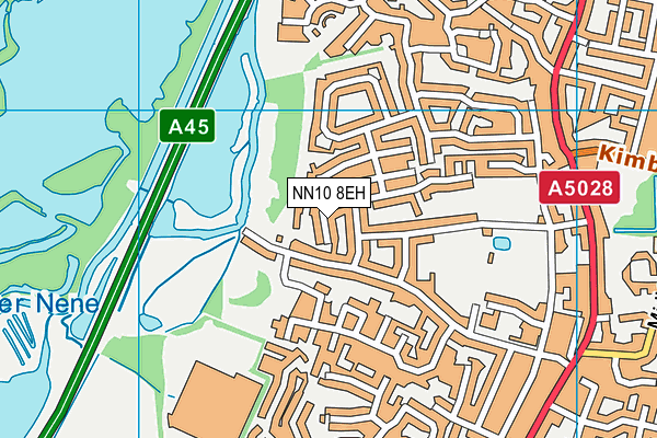NN10 8EH map - OS VectorMap District (Ordnance Survey)