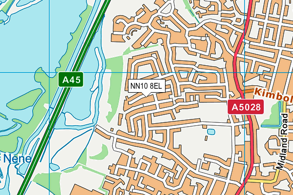 NN10 8EL map - OS VectorMap District (Ordnance Survey)