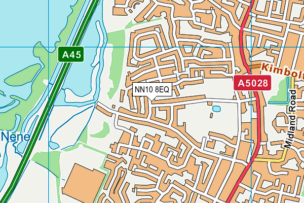 NN10 8EQ map - OS VectorMap District (Ordnance Survey)