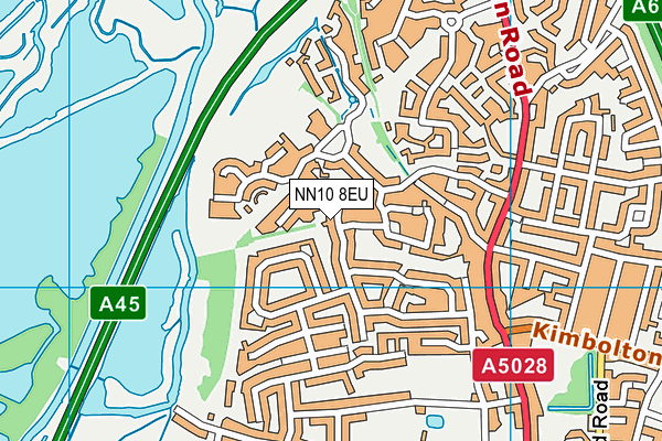 NN10 8EU map - OS VectorMap District (Ordnance Survey)