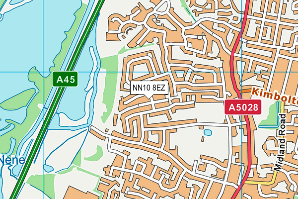 NN10 8EZ map - OS VectorMap District (Ordnance Survey)