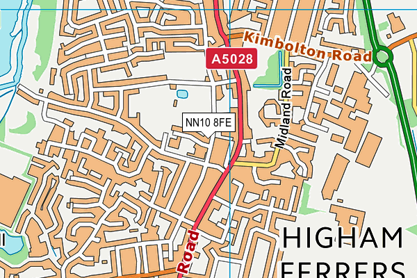 NN10 8FE map - OS VectorMap District (Ordnance Survey)