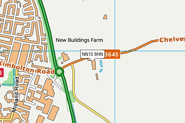 Chelveston Road School map (NN10 8HN) - OS VectorMap District (Ordnance Survey)
