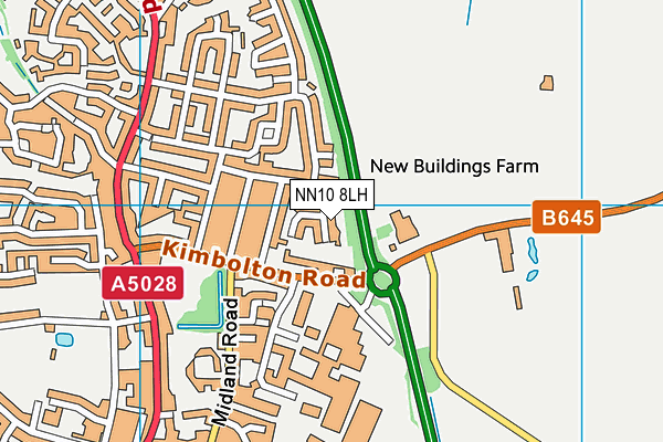 NN10 8LH map - OS VectorMap District (Ordnance Survey)