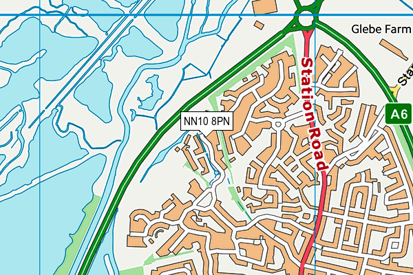 NN10 8PN map - OS VectorMap District (Ordnance Survey)
