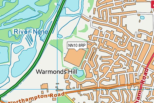 NN10 8RP map - OS VectorMap District (Ordnance Survey)
