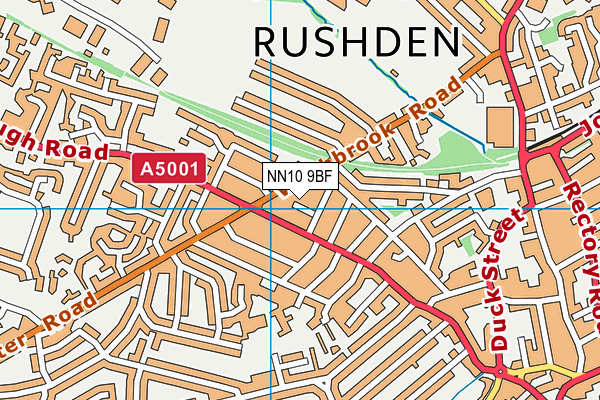 NN10 9BF map - OS VectorMap District (Ordnance Survey)