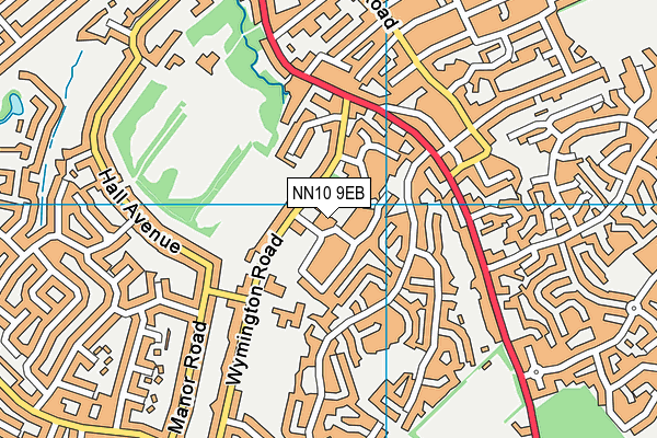 NN10 9EB map - OS VectorMap District (Ordnance Survey)