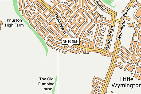 NN10 9EH map - OS VectorMap District (Ordnance Survey)