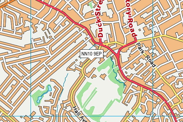 NN10 9EP map - OS VectorMap District (Ordnance Survey)