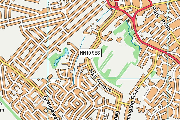 NN10 9ES map - OS VectorMap District (Ordnance Survey)