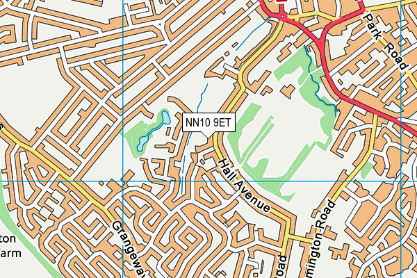 NN10 9ET map - OS VectorMap District (Ordnance Survey)