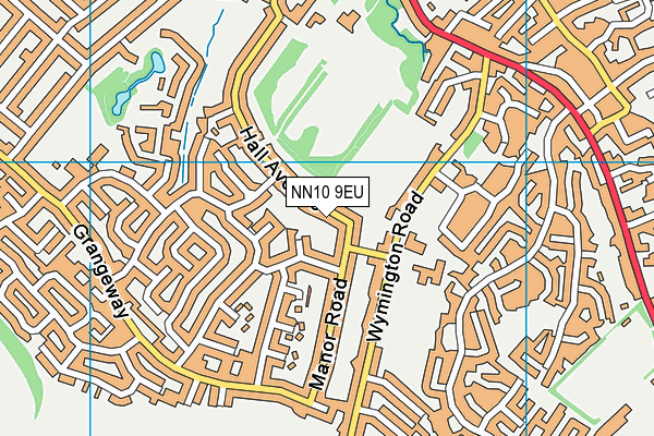 NN10 9EU map - OS VectorMap District (Ordnance Survey)