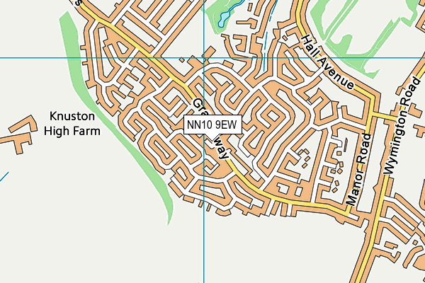 NN10 9EW map - OS VectorMap District (Ordnance Survey)
