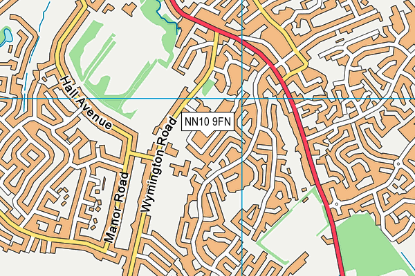 NN10 9FN map - OS VectorMap District (Ordnance Survey)