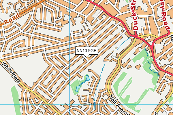 NN10 9GF map - OS VectorMap District (Ordnance Survey)