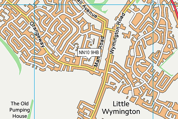 NN10 9HB map - OS VectorMap District (Ordnance Survey)