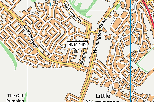 NN10 9HD map - OS VectorMap District (Ordnance Survey)