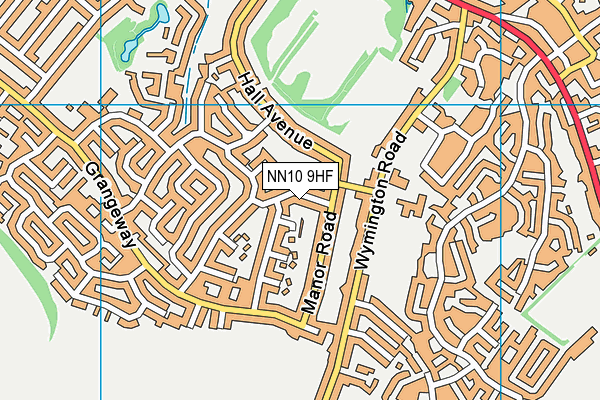 NN10 9HF map - OS VectorMap District (Ordnance Survey)