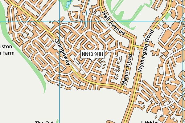 NN10 9HH map - OS VectorMap District (Ordnance Survey)