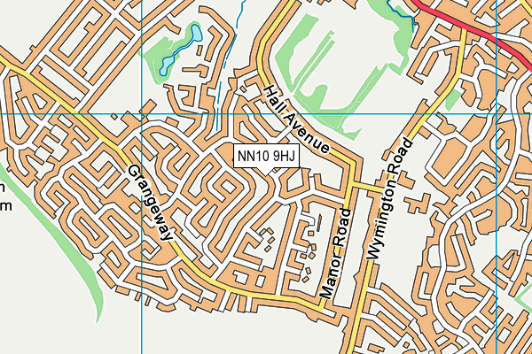 NN10 9HJ map - OS VectorMap District (Ordnance Survey)
