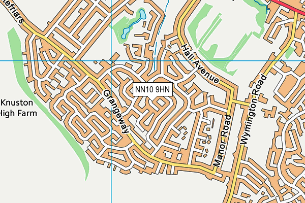 NN10 9HN map - OS VectorMap District (Ordnance Survey)