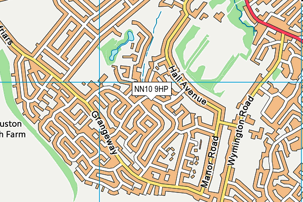 NN10 9HP map - OS VectorMap District (Ordnance Survey)