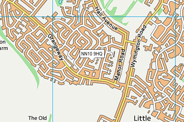 NN10 9HQ map - OS VectorMap District (Ordnance Survey)