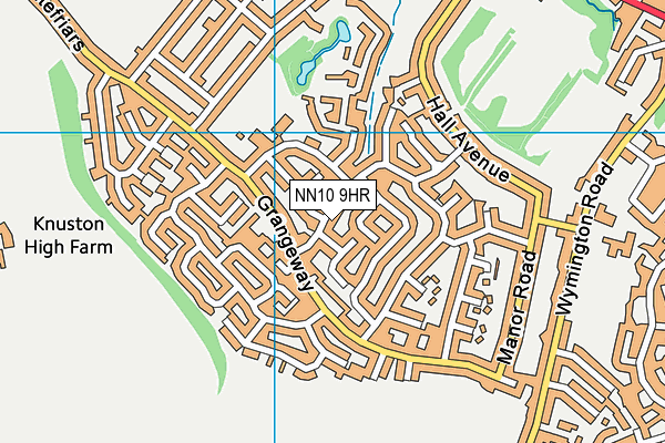 NN10 9HR map - OS VectorMap District (Ordnance Survey)