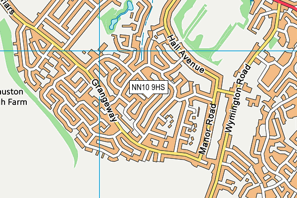 NN10 9HS map - OS VectorMap District (Ordnance Survey)