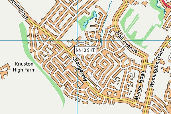 NN10 9HT map - OS VectorMap District (Ordnance Survey)
