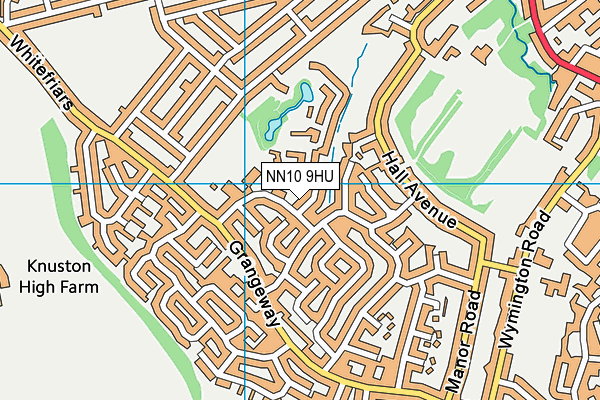 NN10 9HU map - OS VectorMap District (Ordnance Survey)