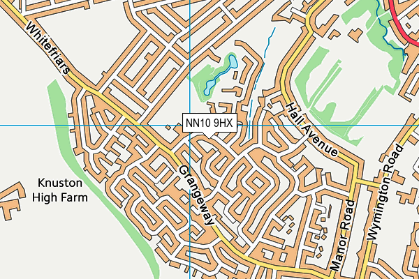 NN10 9HX map - OS VectorMap District (Ordnance Survey)