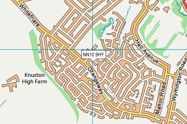 NN10 9HY map - OS VectorMap District (Ordnance Survey)