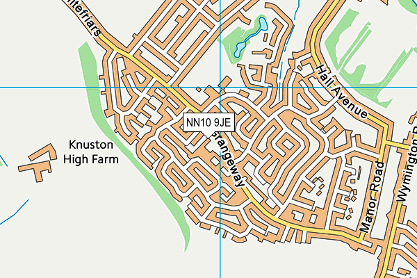 NN10 9JE map - OS VectorMap District (Ordnance Survey)