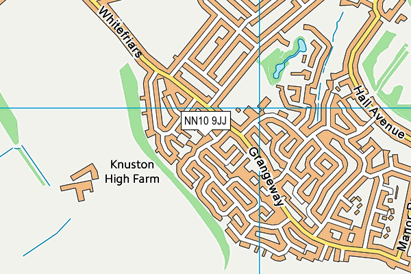 NN10 9JJ map - OS VectorMap District (Ordnance Survey)