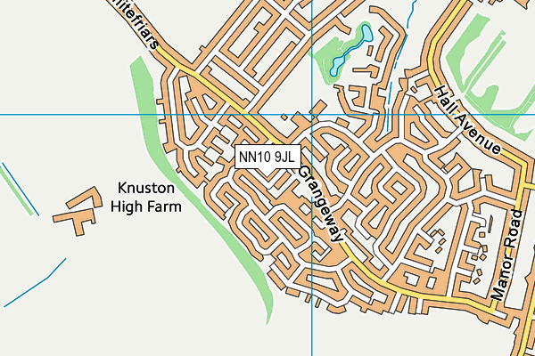 NN10 9JL map - OS VectorMap District (Ordnance Survey)