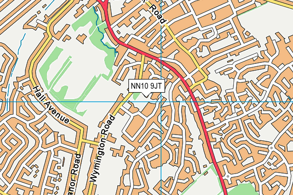NN10 9JT map - OS VectorMap District (Ordnance Survey)