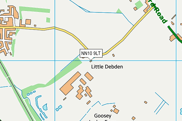 NN10 9LT map - OS VectorMap District (Ordnance Survey)