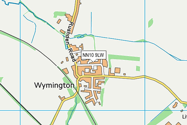 NN10 9LW map - OS VectorMap District (Ordnance Survey)