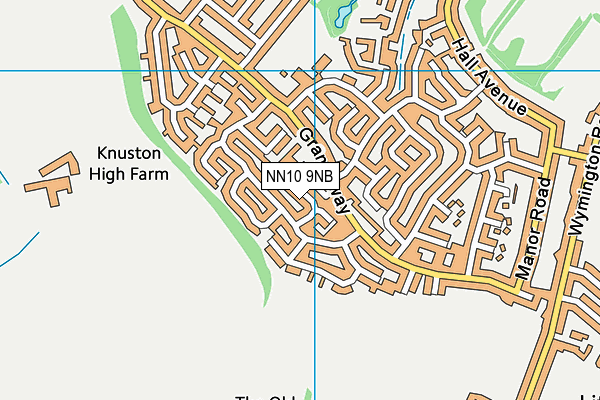 NN10 9NB map - OS VectorMap District (Ordnance Survey)