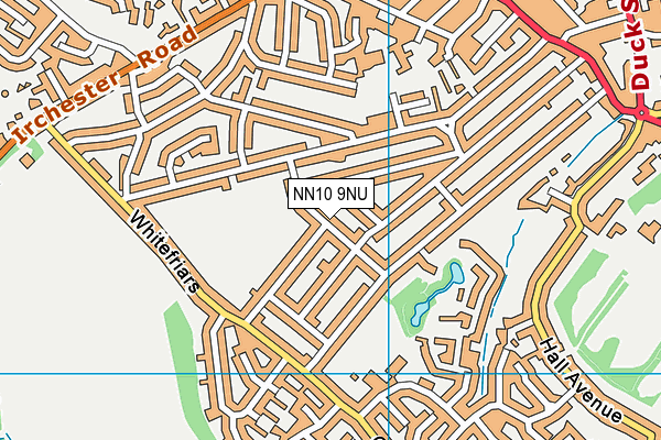 NN10 9NU map - OS VectorMap District (Ordnance Survey)