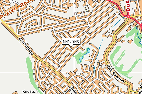 NN10 9NX map - OS VectorMap District (Ordnance Survey)
