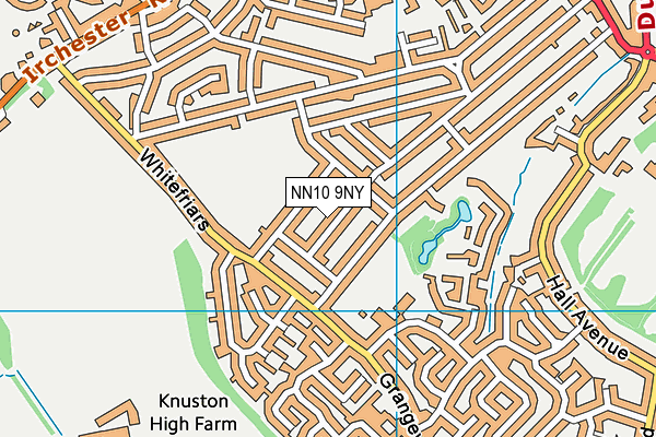 NN10 9NY map - OS VectorMap District (Ordnance Survey)